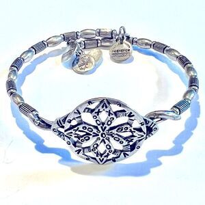 Alex and Ani Vintage 66 wrap bracelet. Silver finish.